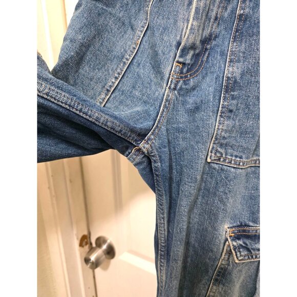 BDG Women's Y2k Skate Denim Cargo Pant Elastic Waistband & Multiple Pockets Size - Picture 6 of 8